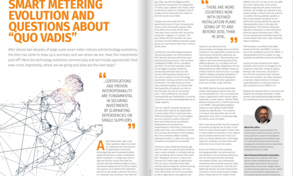 Smart metering evolution and questions about “quo vadis” by Renesas – Smart Energy International