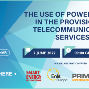 Webinar 2 June – The use of power assets in the provision of telecommunication services
