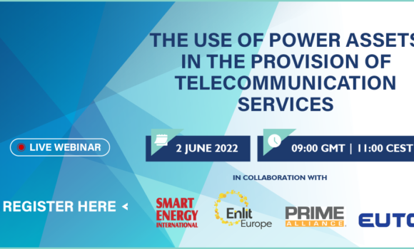 Webinar 2 June – The use of power assets in the provision of telecommunication services