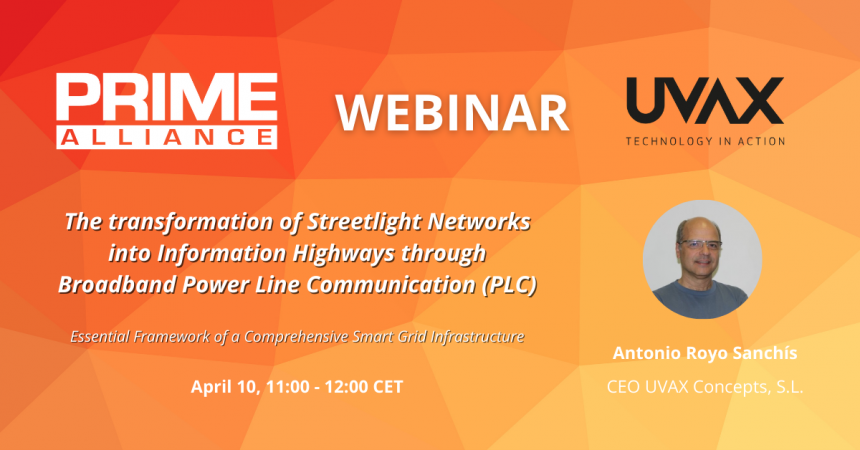 10/04 – PRIME WEBINAR The transformation of Streetlight Networks into Information Highways through Broadband Power Line Communication (PLC)