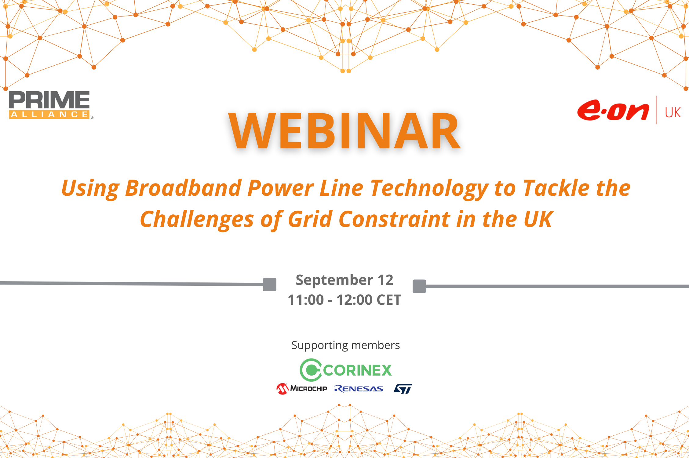 12/09 – PRIME WEBINAR | Using Broadband Power Line Technology to Tackle the Challenges of Grid Constraint in the UK