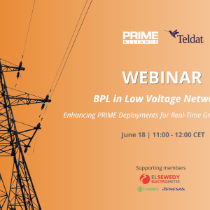 18/06 – PRIME WEBINAR | BPL in Low Voltage Networks